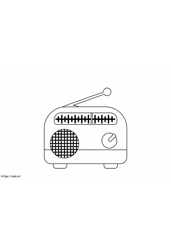Coloriage Radio normale à imprimer dessin