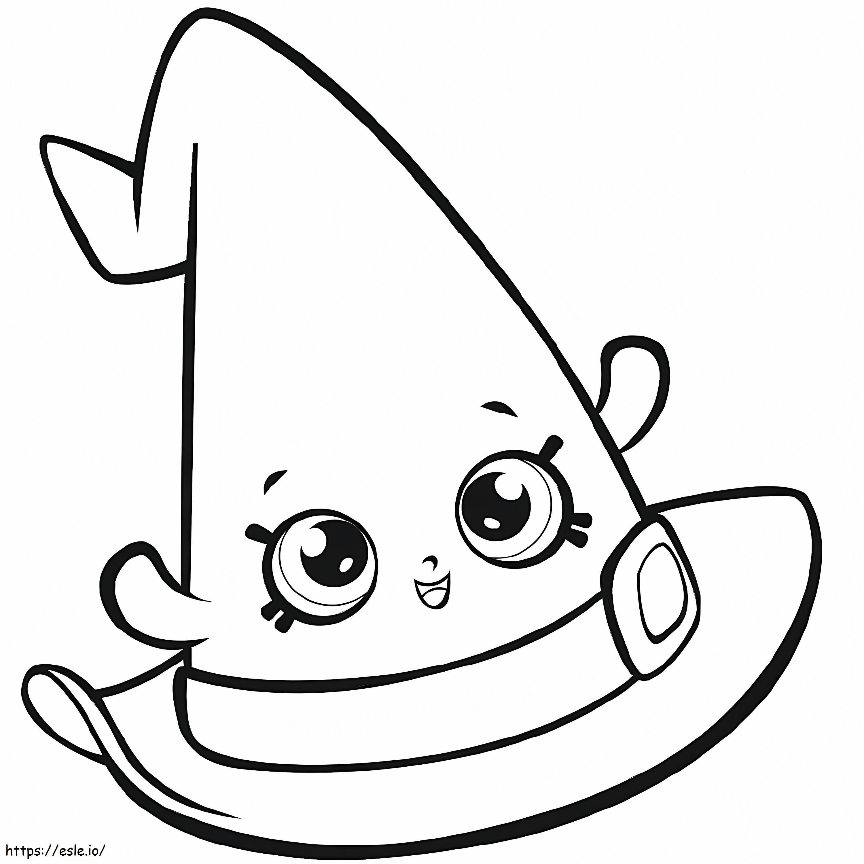 Shopkin Witch Hat coloring page