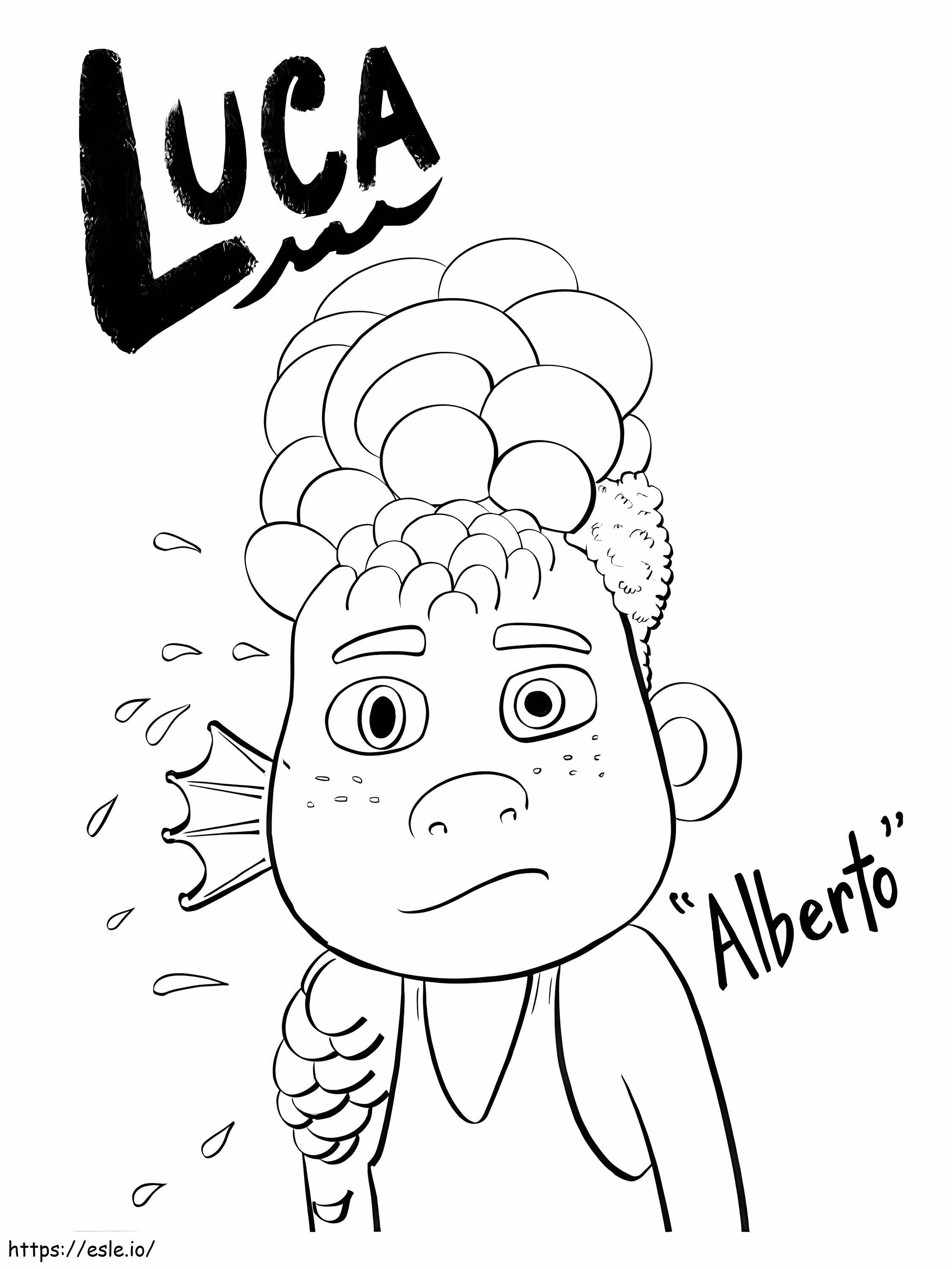 alberto de luca para colorear
