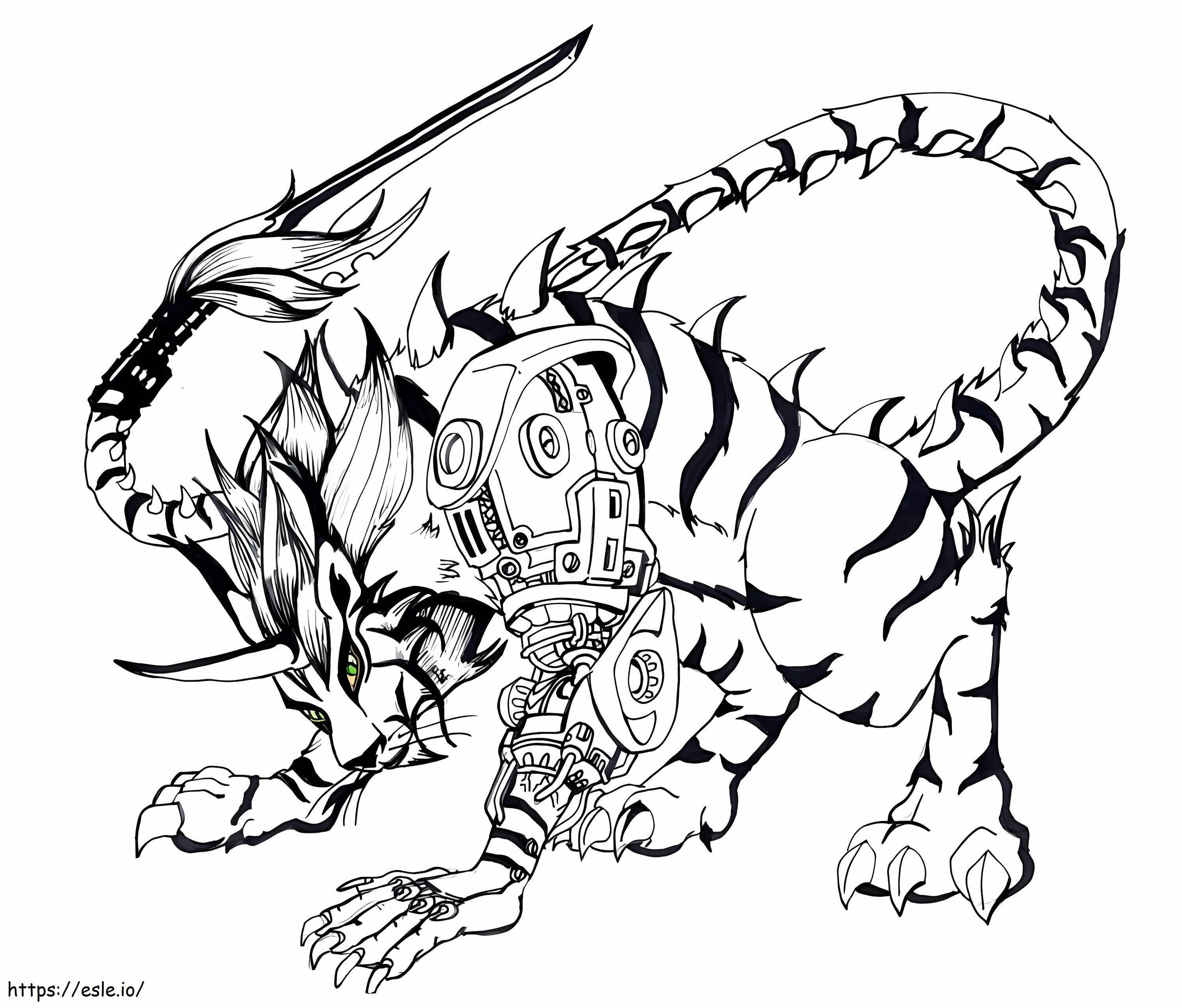 Fresh Lynx coloring page