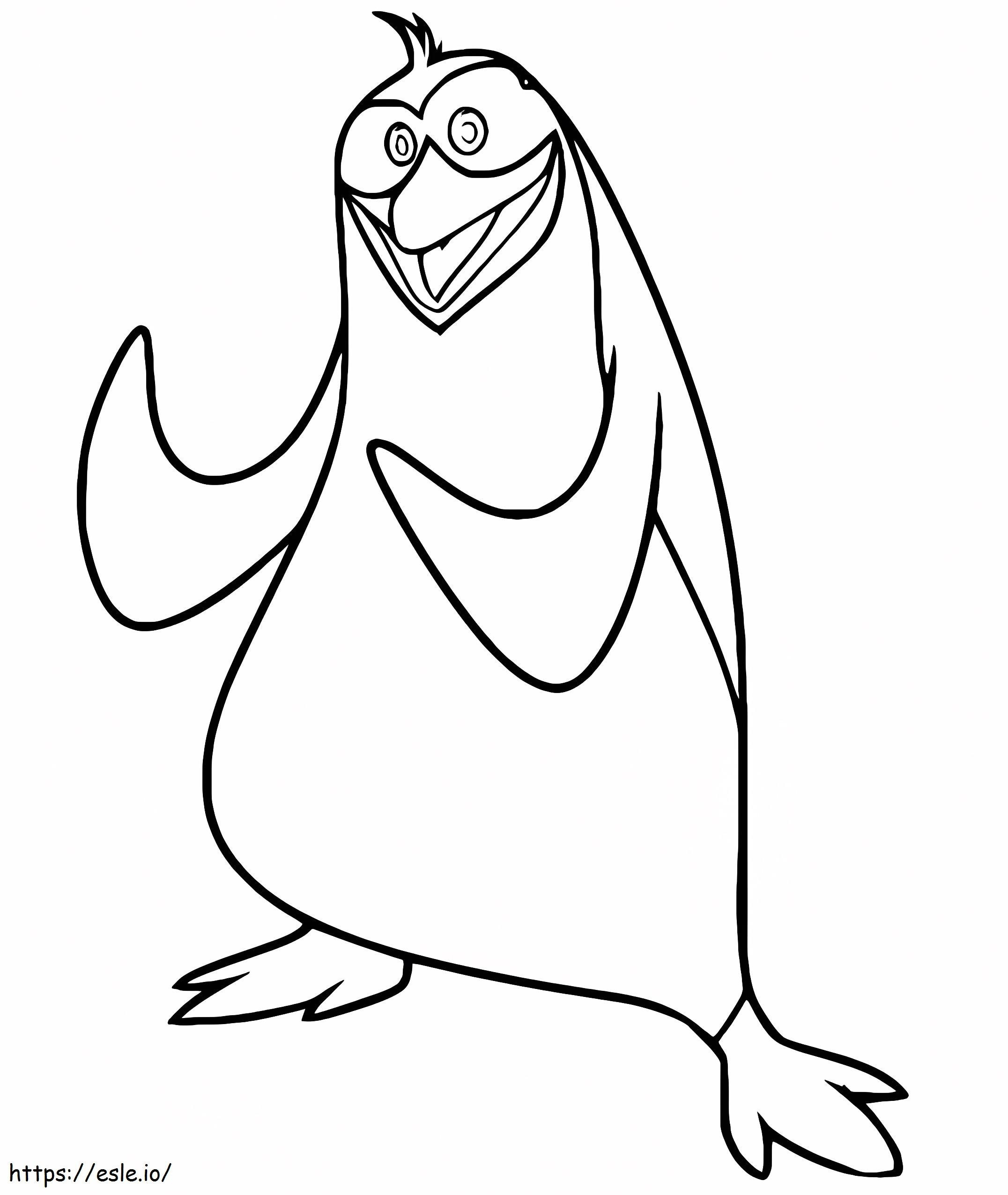 Rico In Penguins Of Madagascar coloring page