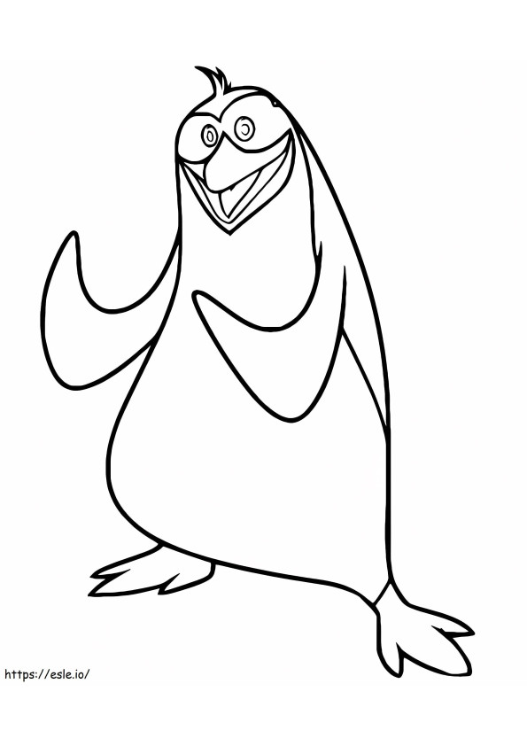 Rico In Penguins Of Madagascar coloring page