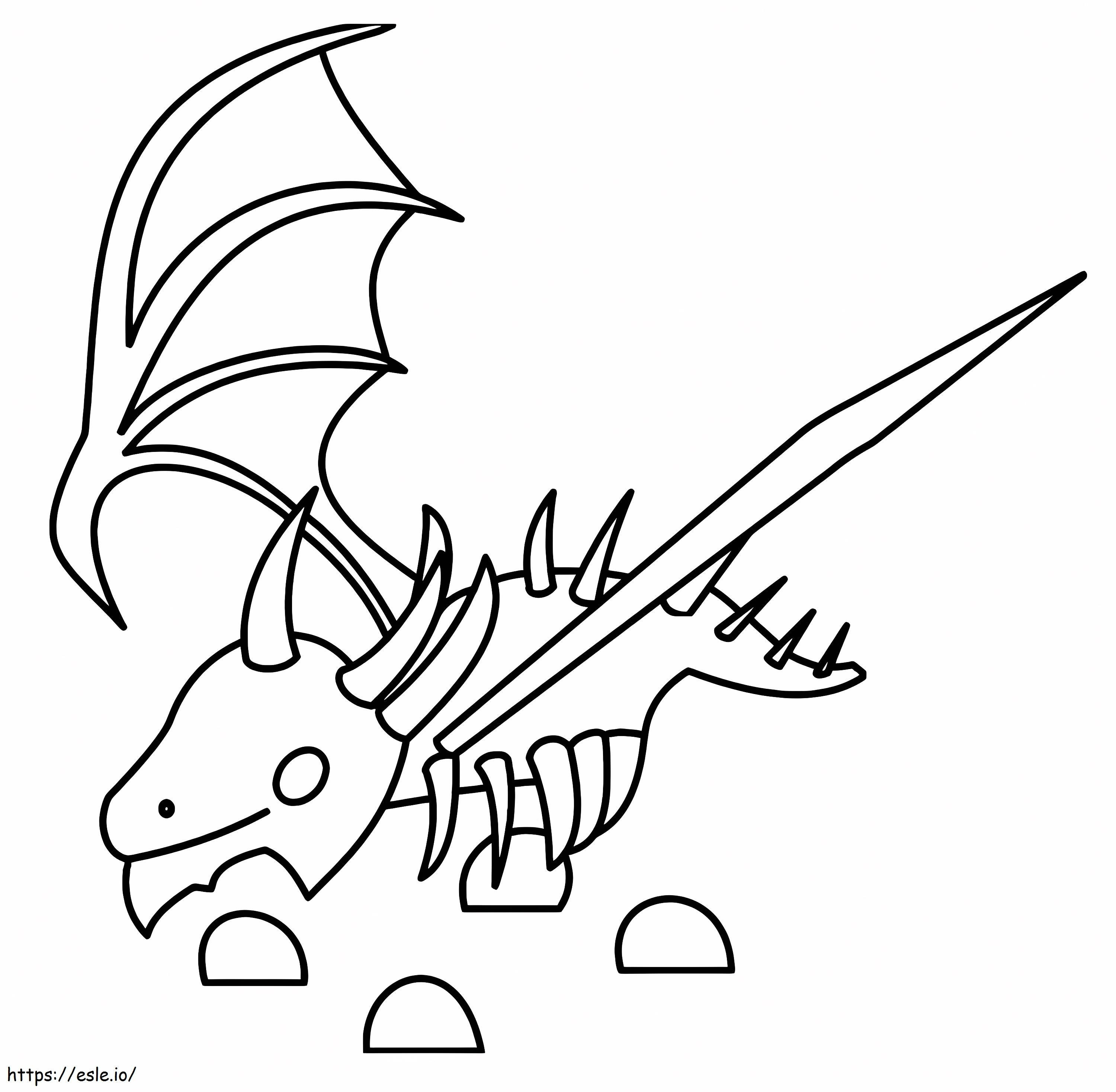 Shadow Dragon Adopt Me coloring page