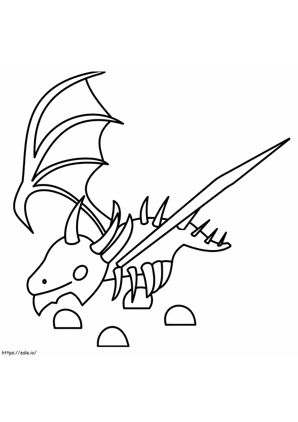 Coloriage Dragon de l'Ombre Adoptez-moi à imprimer dessin