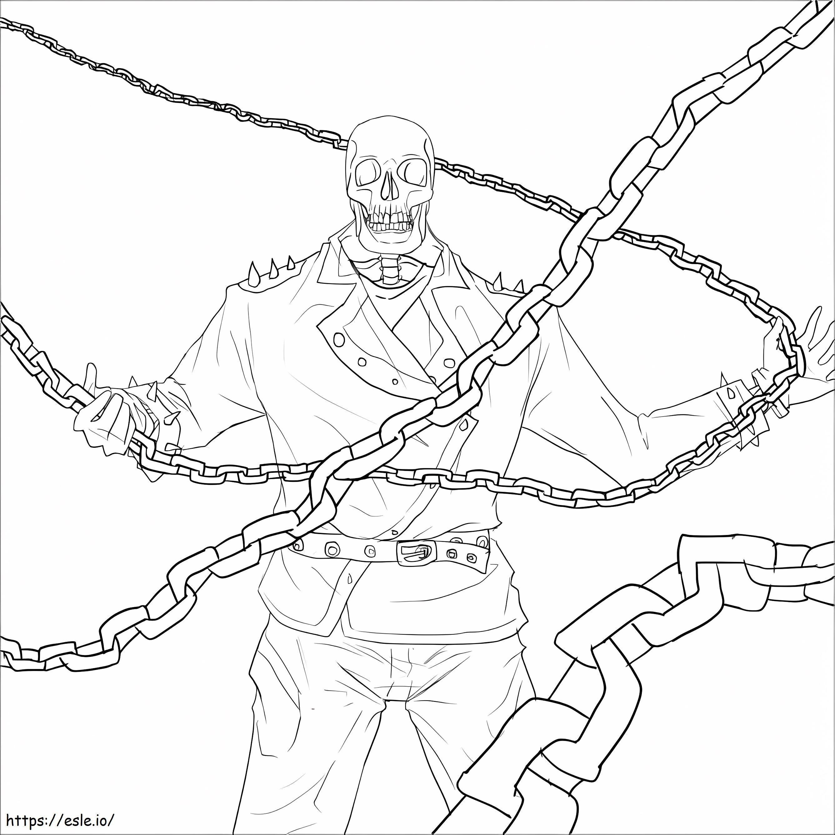 Free Ghost Rider coloring page