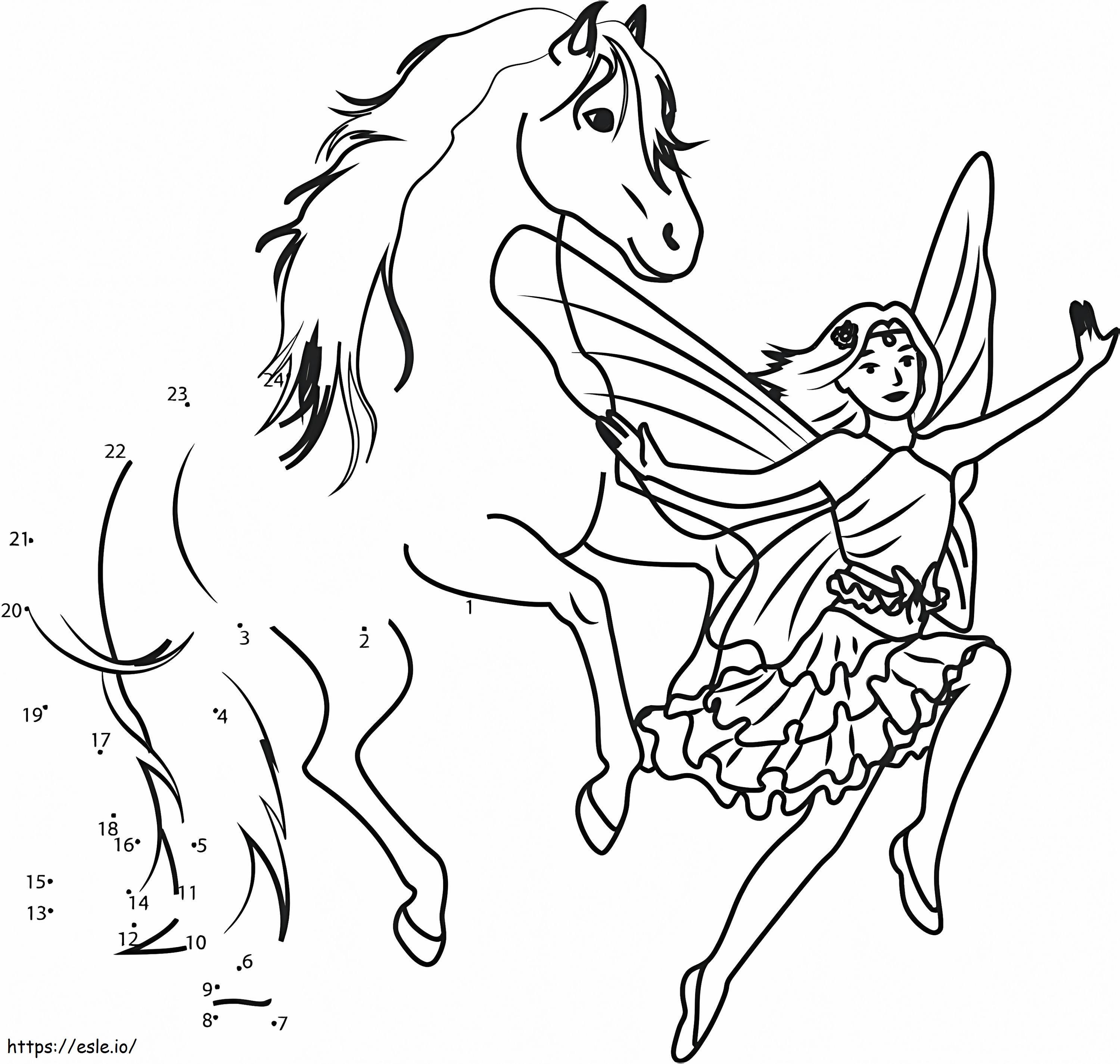 Bella Sara Point To Points Coloring Pages