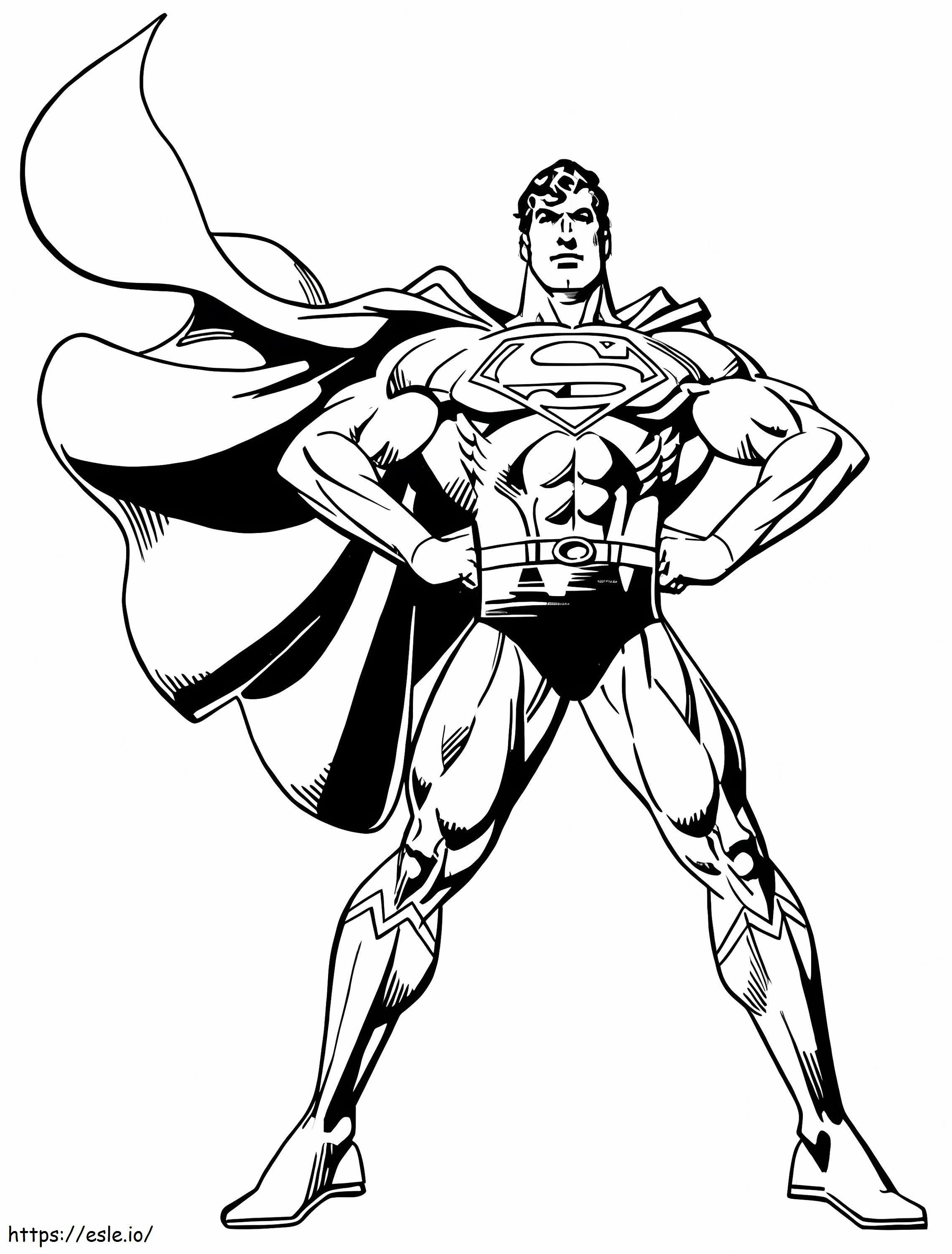 Strong Superman coloring page