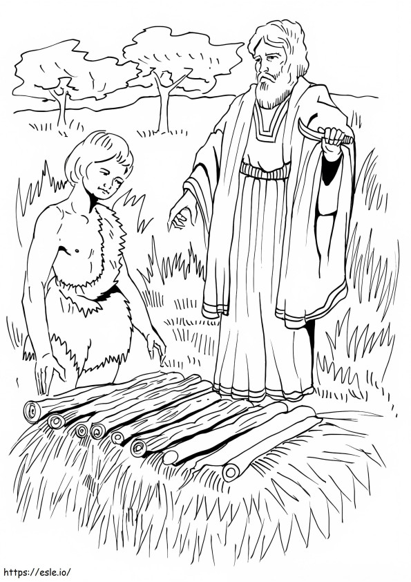 Abraham ja Saara 20 värityskuva