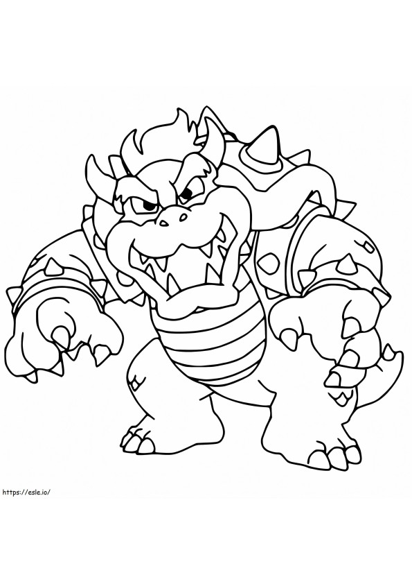 Bowser 4 coloring page