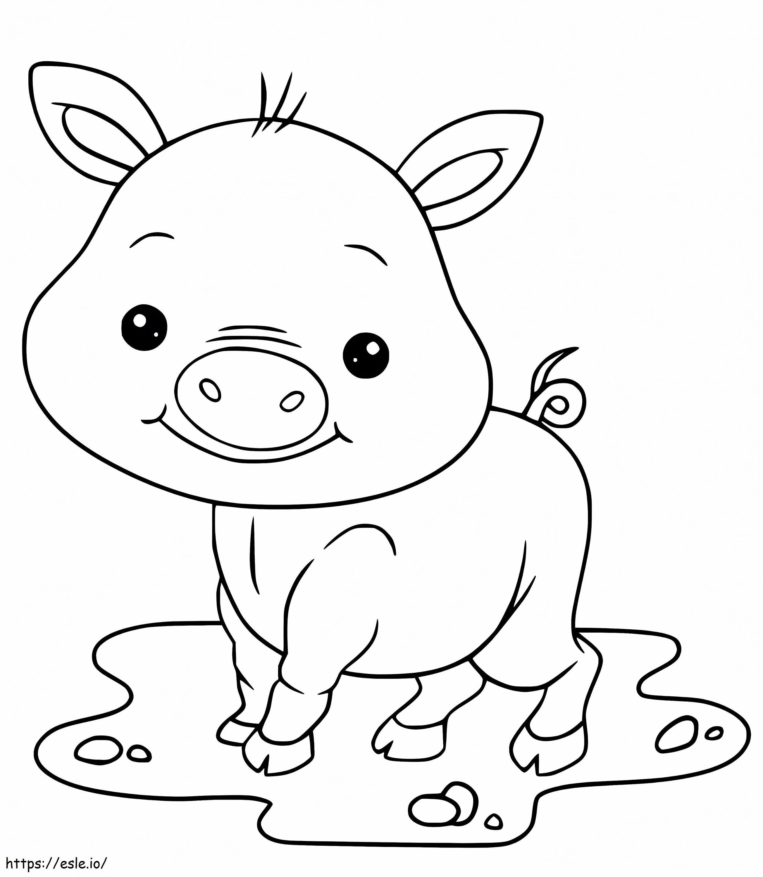 Baby Pig 10 coloring page