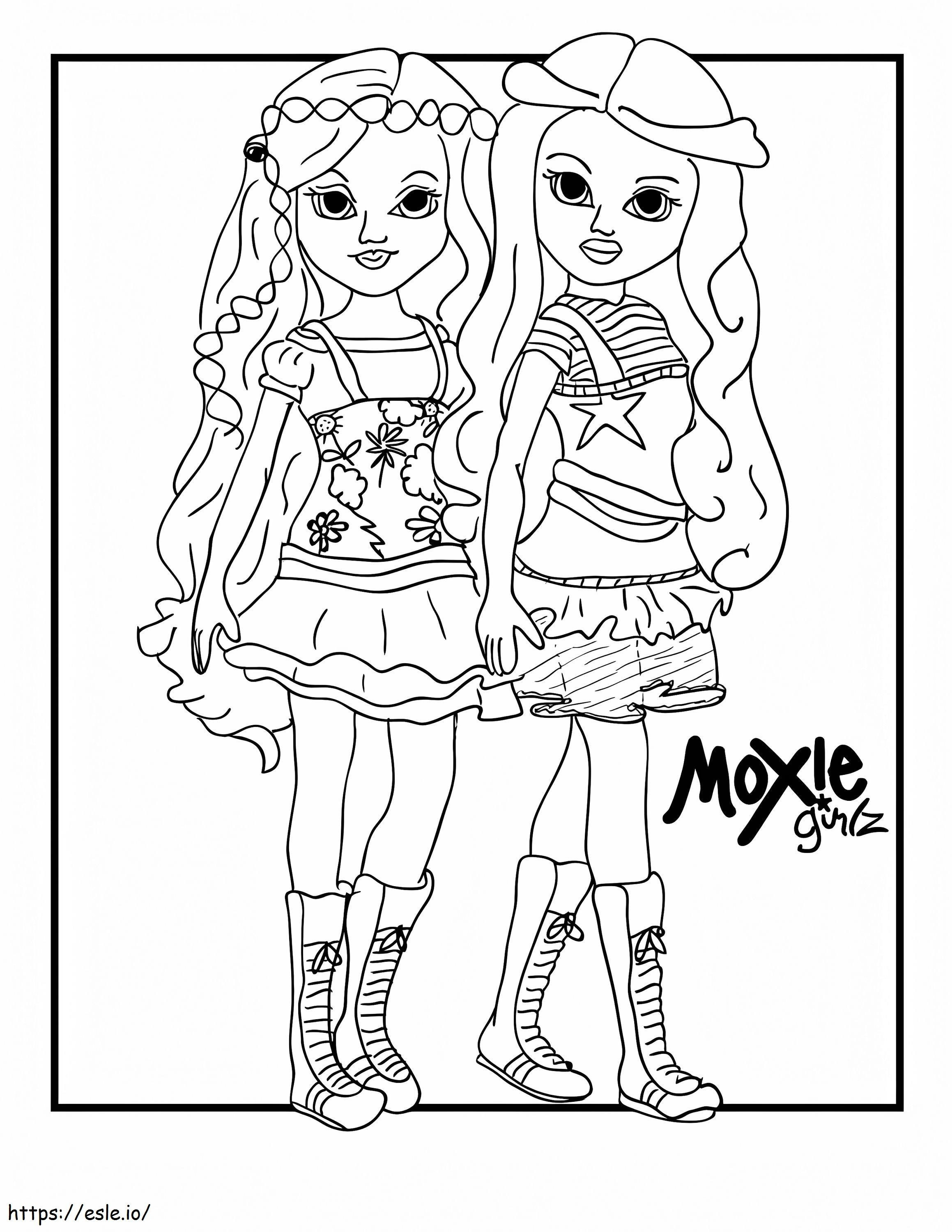 Moxie Girlz 5 para colorir