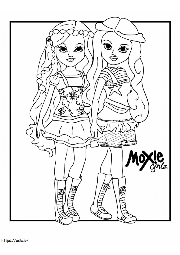 Moxie Girlz 5 värityskuva