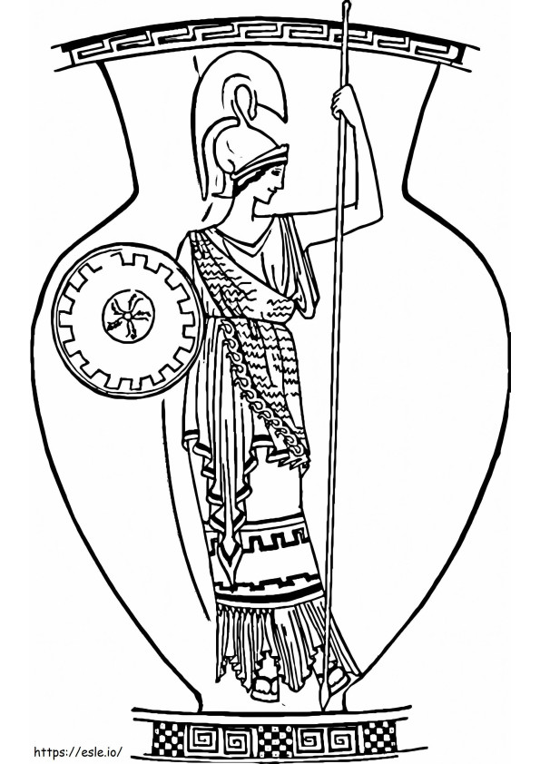 Antike Vase ausmalbilder