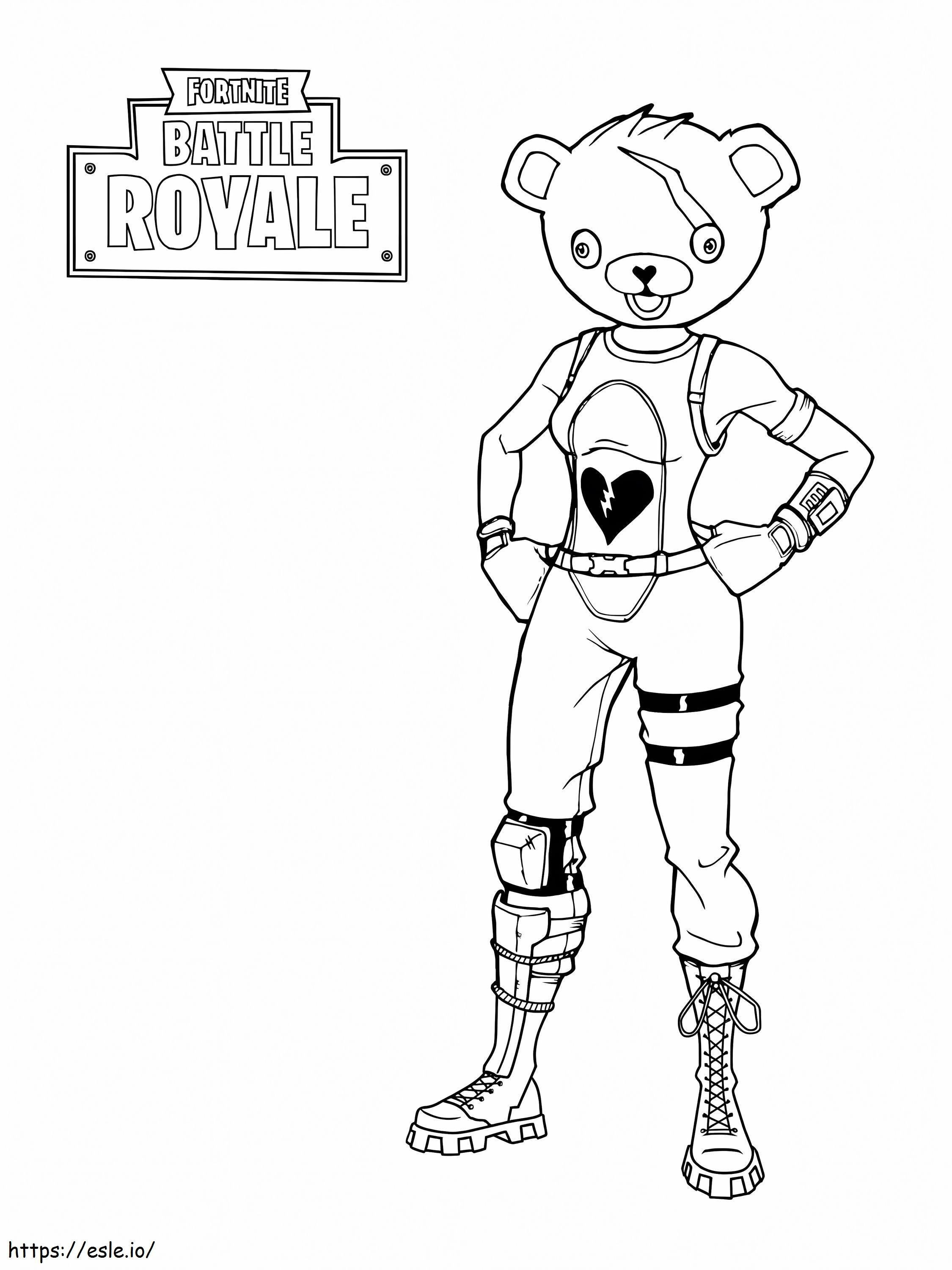 Firework Feam Leader Fortnite coloring page