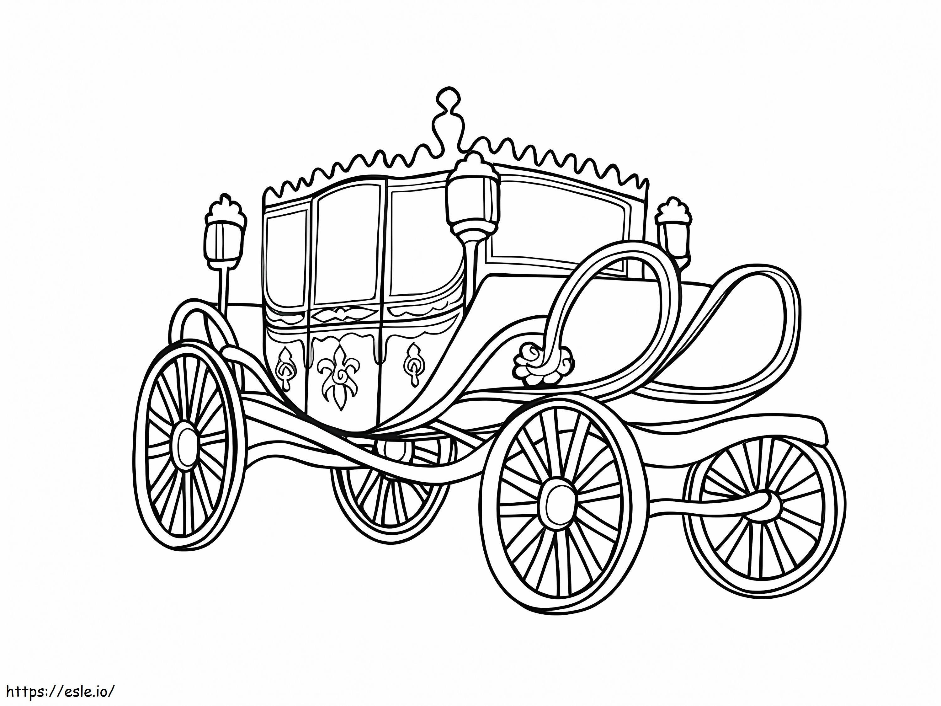 A Carriage coloring page