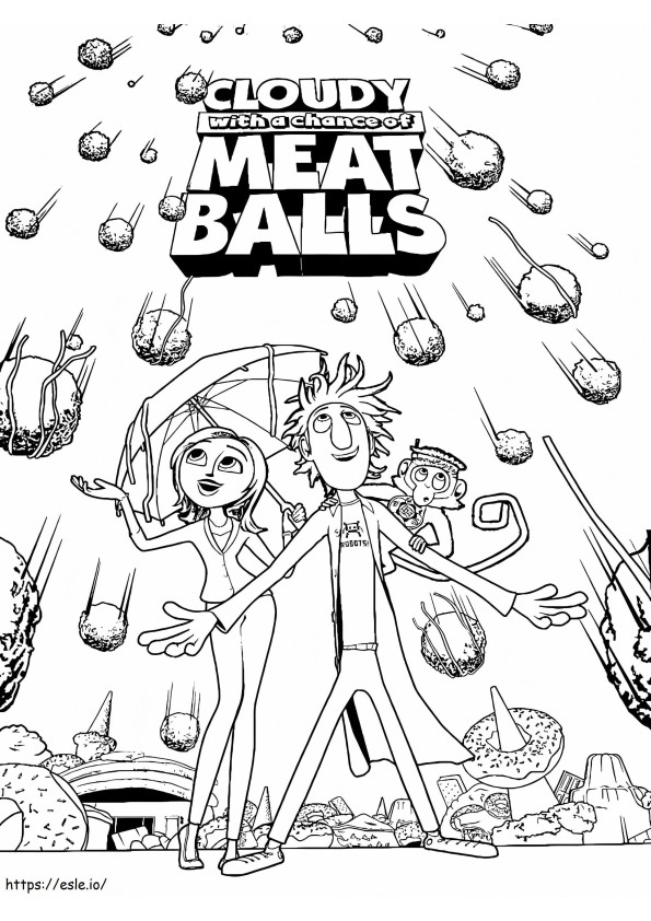 Cloudy With A Chance Of Meatballs 19 coloring page