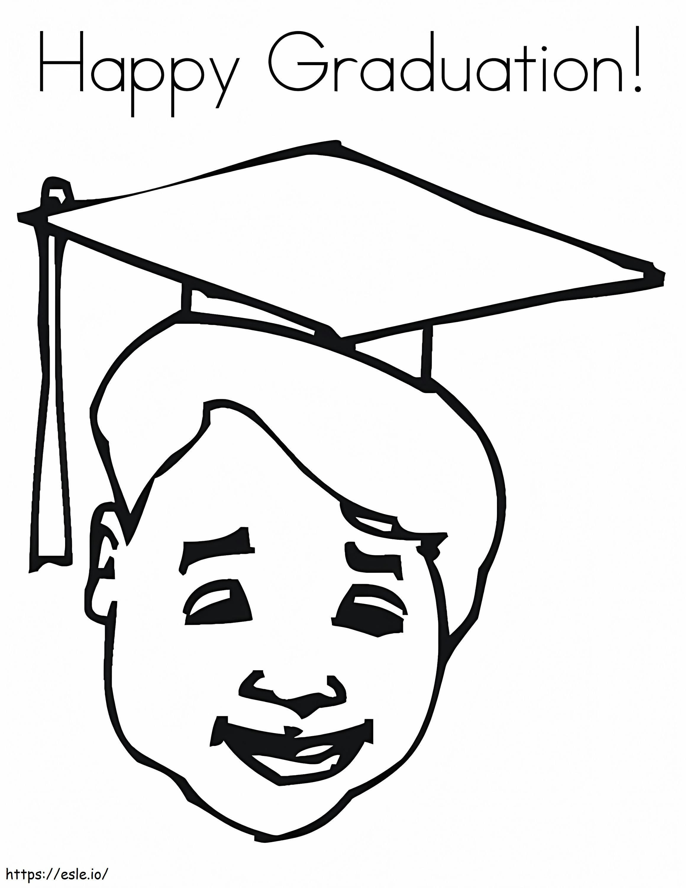 Happy Graduation coloring page