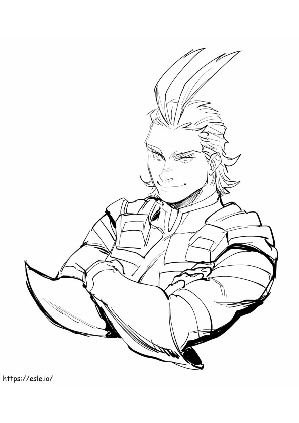 Face All Might coloring page