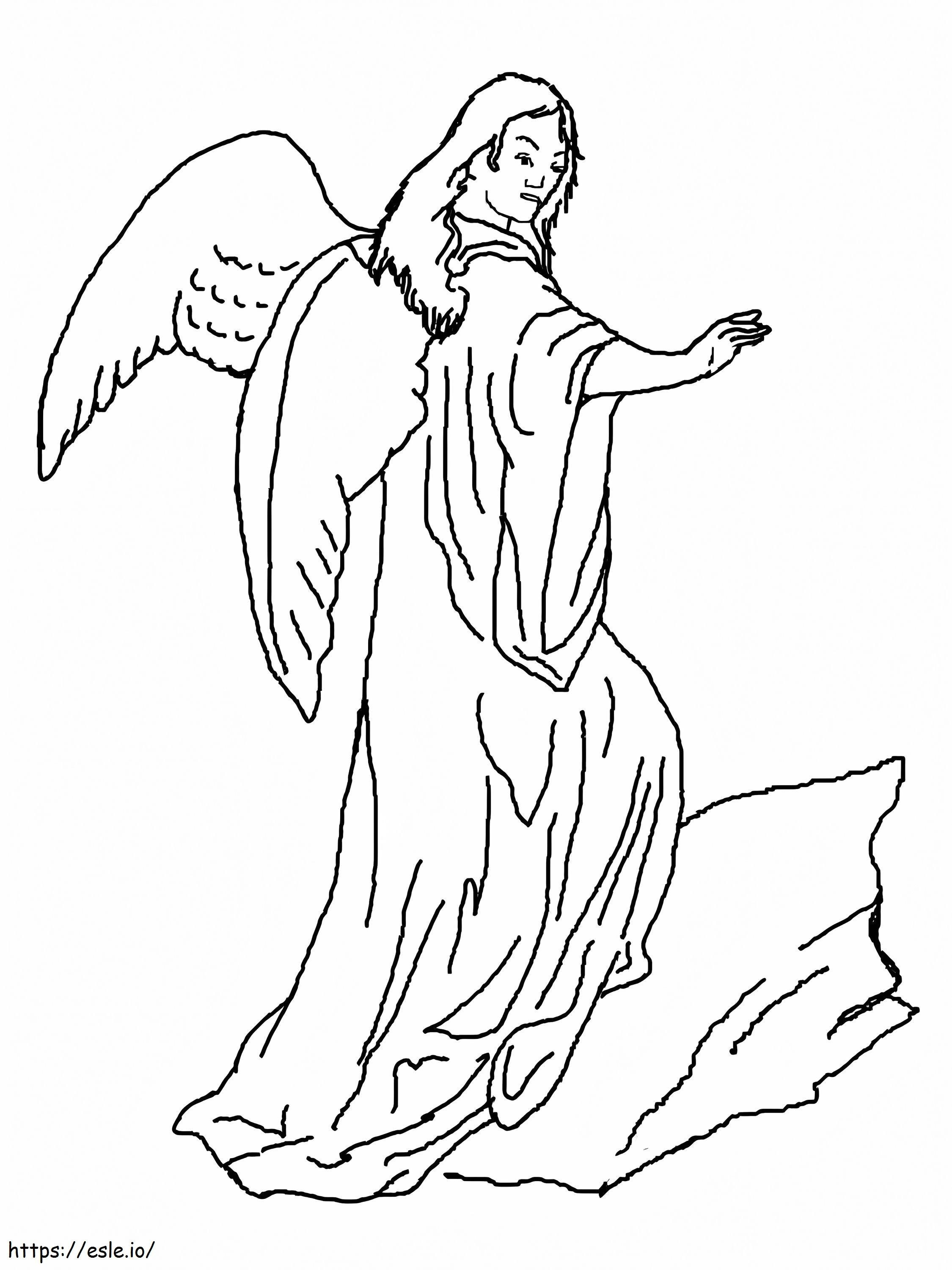 Free Printable Angel coloring page