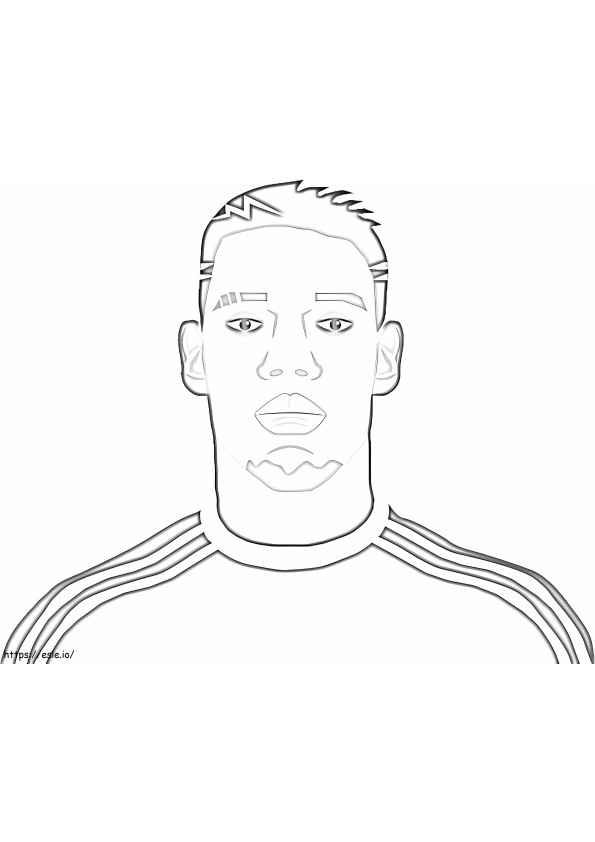 Paul Pogba 6 coloring page