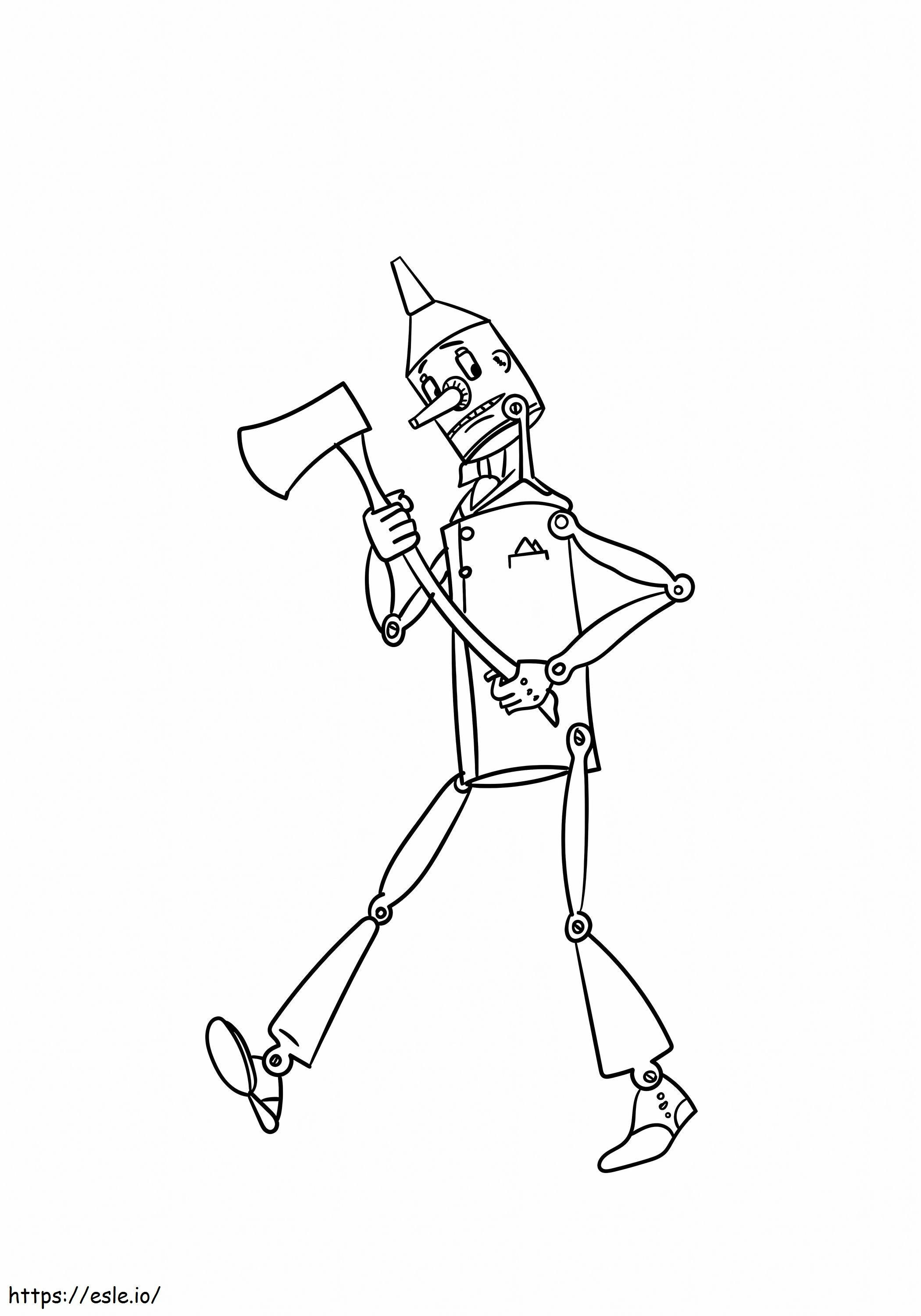 The Tin Woodman01 17 A4 coloring page