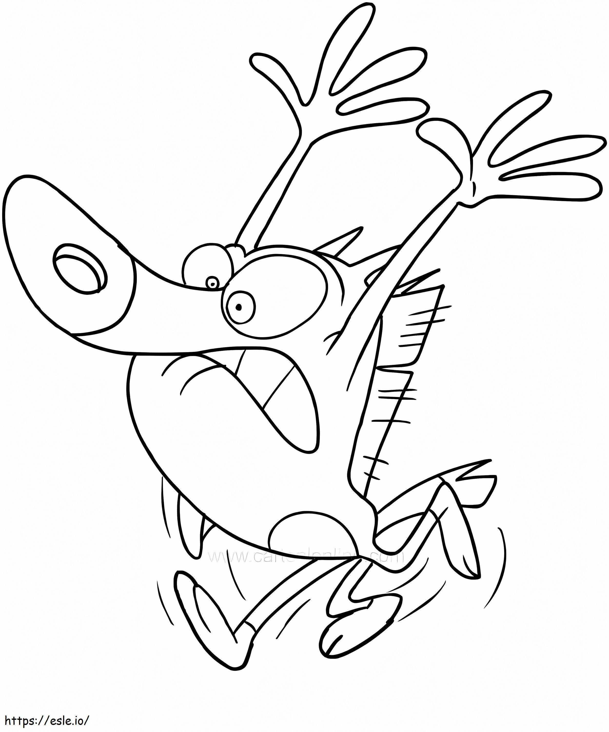 Zig Funny Running coloring page