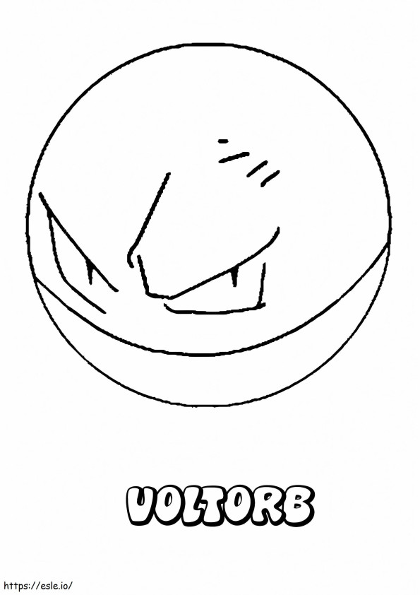 Pokemon Voltorb coloring page