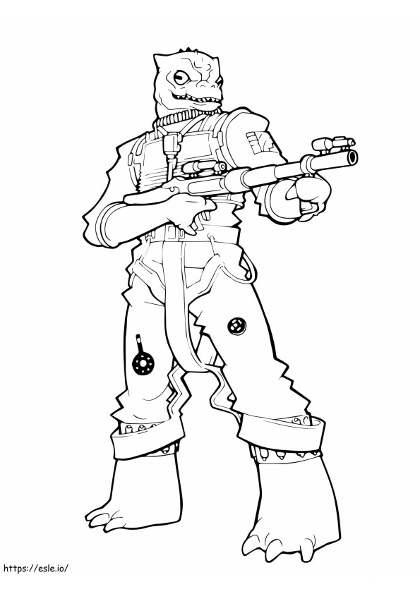 Bossk coloring page