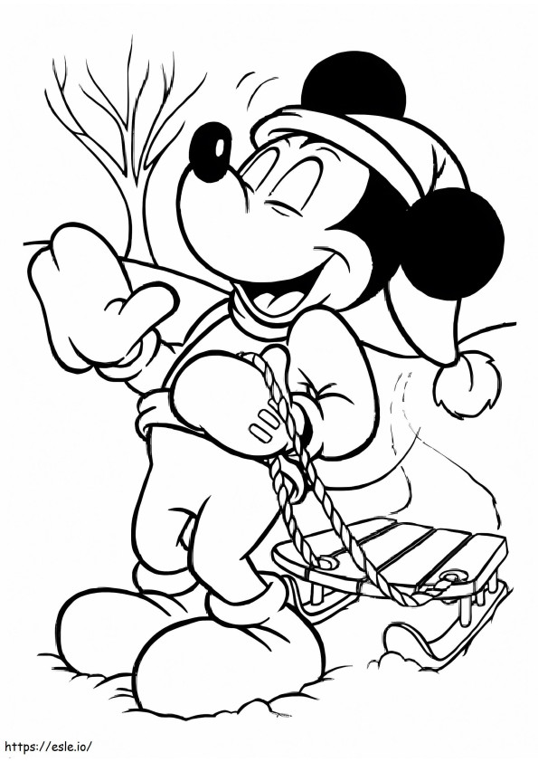 Coloriage Animateur Minnie Mouse à imprimer dessin