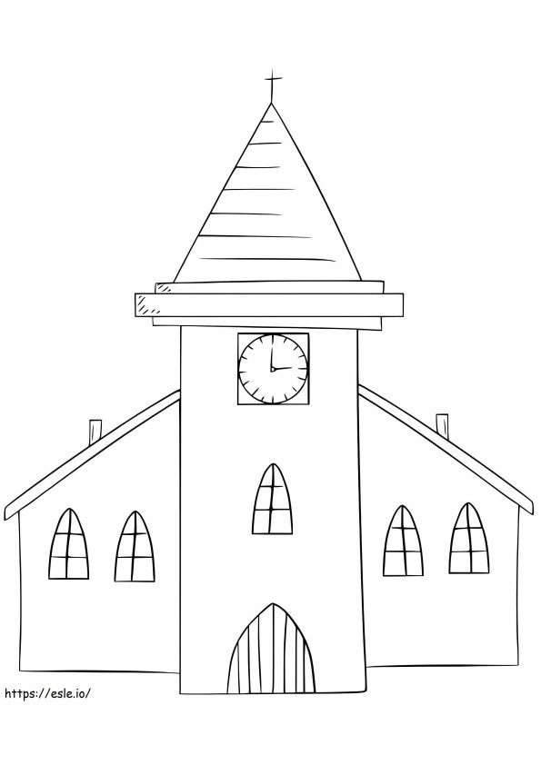Biserica dulce de colorat