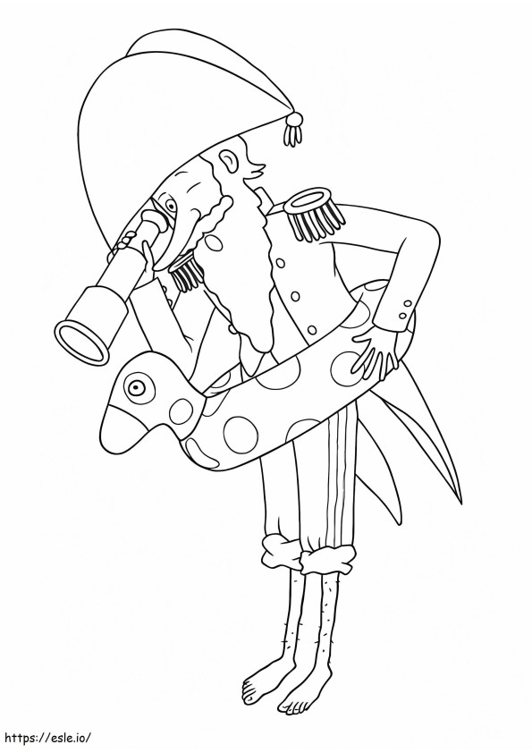 Admiral From Little Princess coloring page