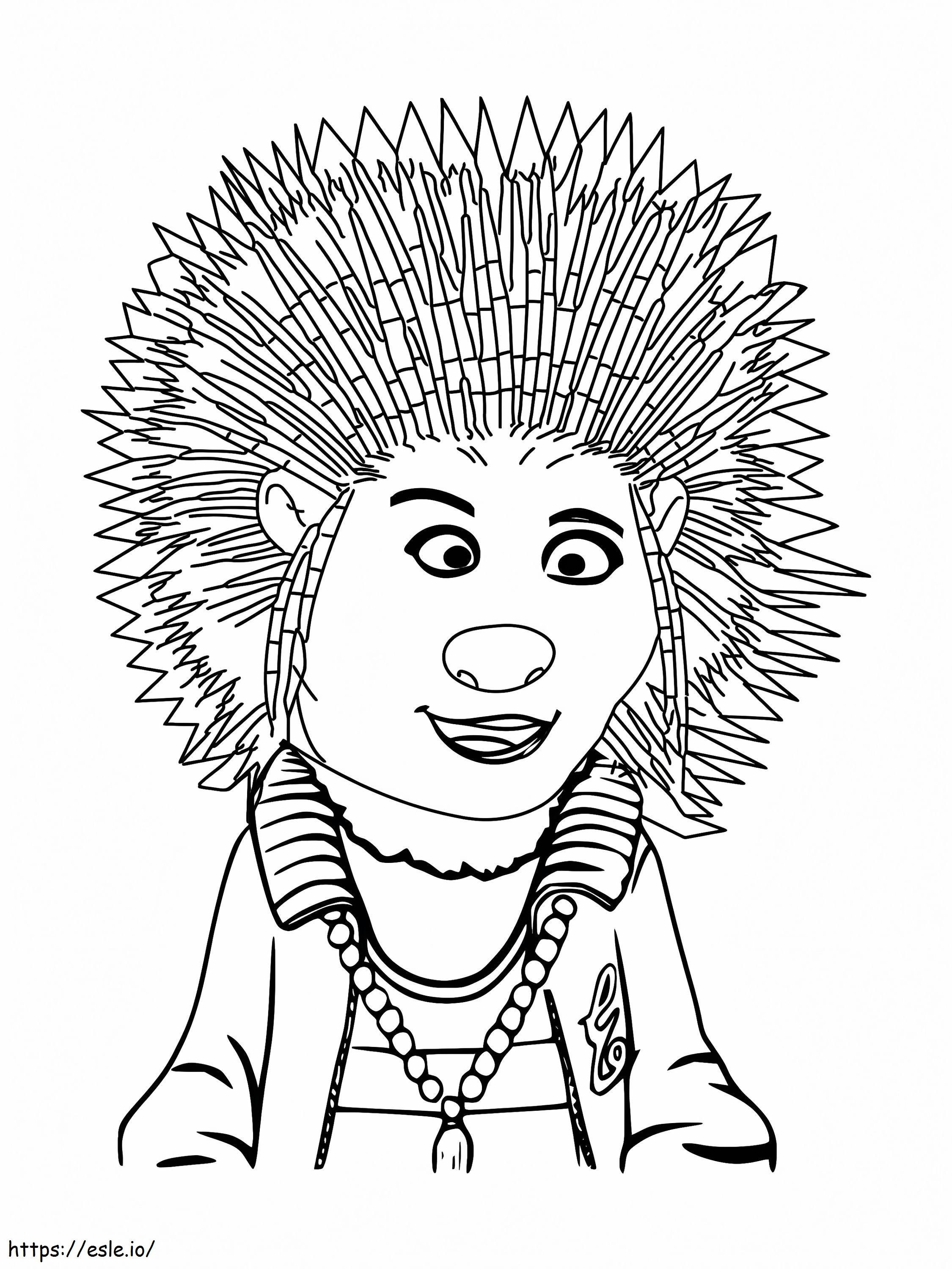 Pop Star Ash From Sing coloring page