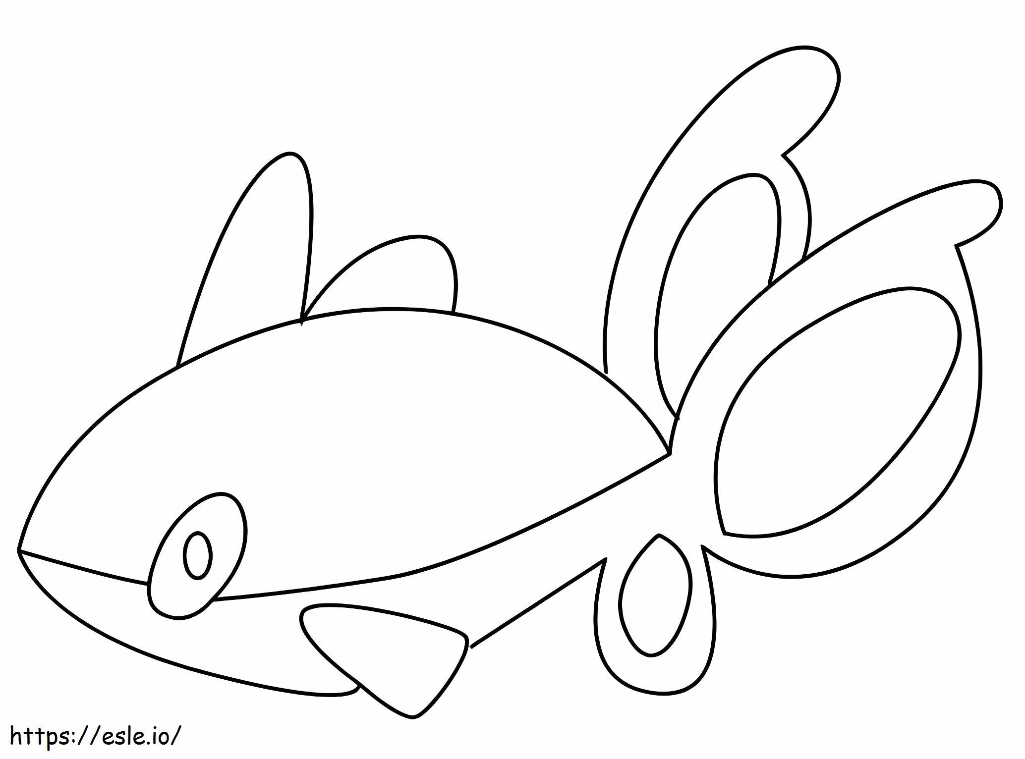 Finneon Gen 4 Pokemon coloring page