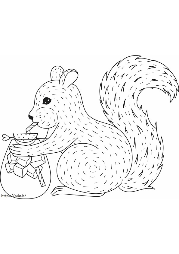 Orava juotava cocktail värityskuva