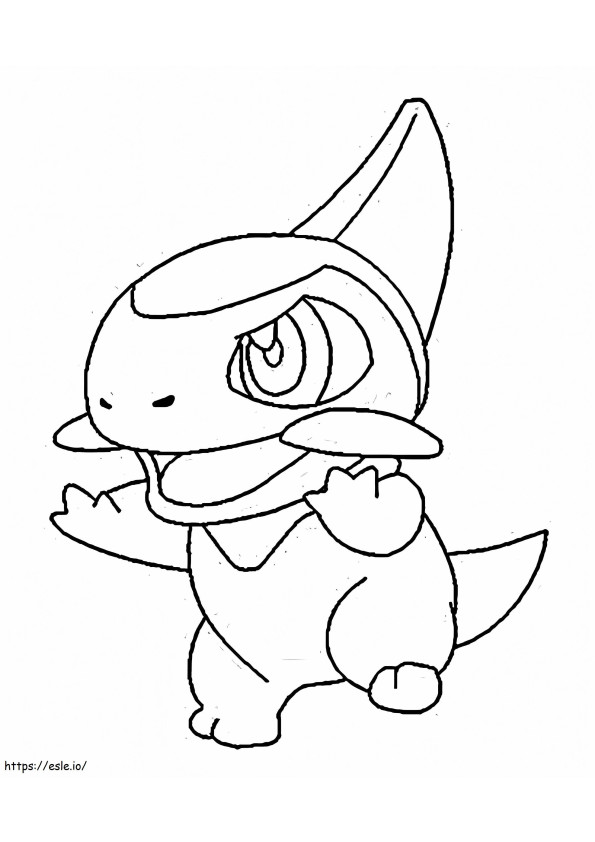 Coloriage Axew Pokemon 2 à imprimer dessin