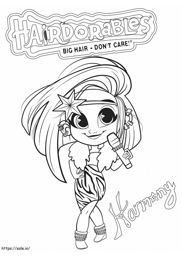 Wonderful Hairdorables coloring page