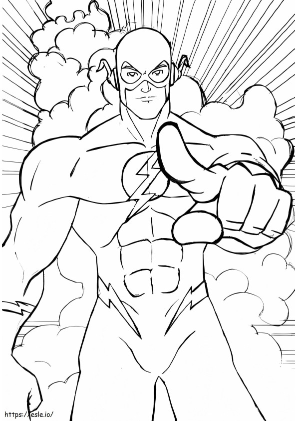 The Flash From Dc coloring page