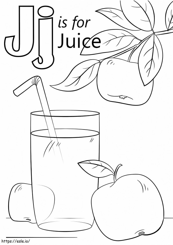 Juice Letter J kifestő