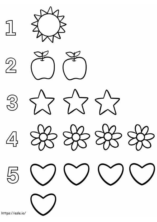 Printable Counting coloring page