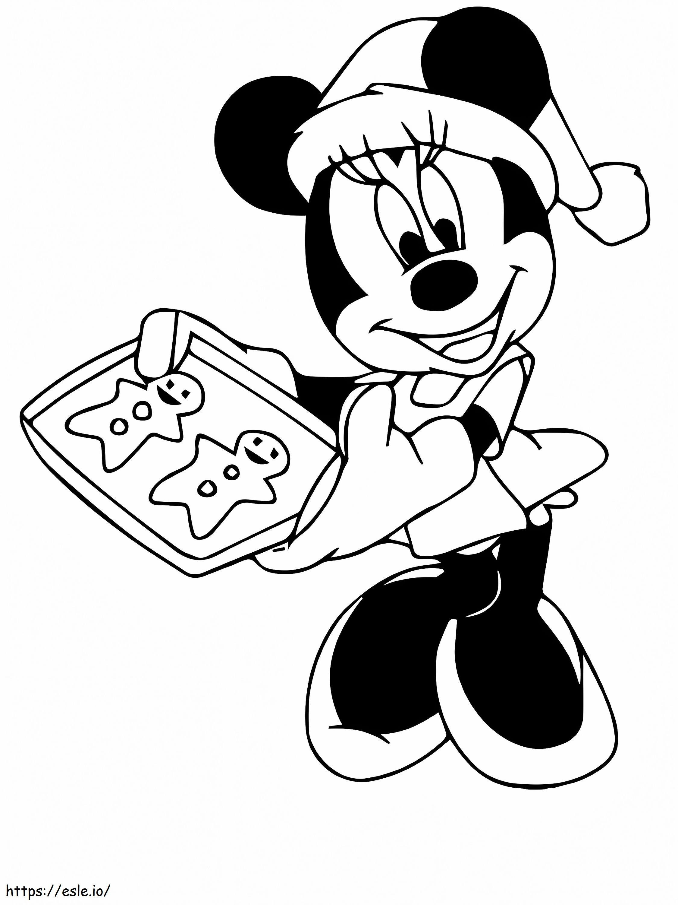 Mickey Mouse e Boneca de Natal P Gina para Colorir para colorir
