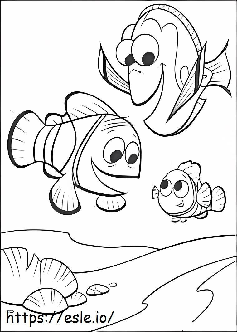 Marlin Dory und Nemo ausmalbilder