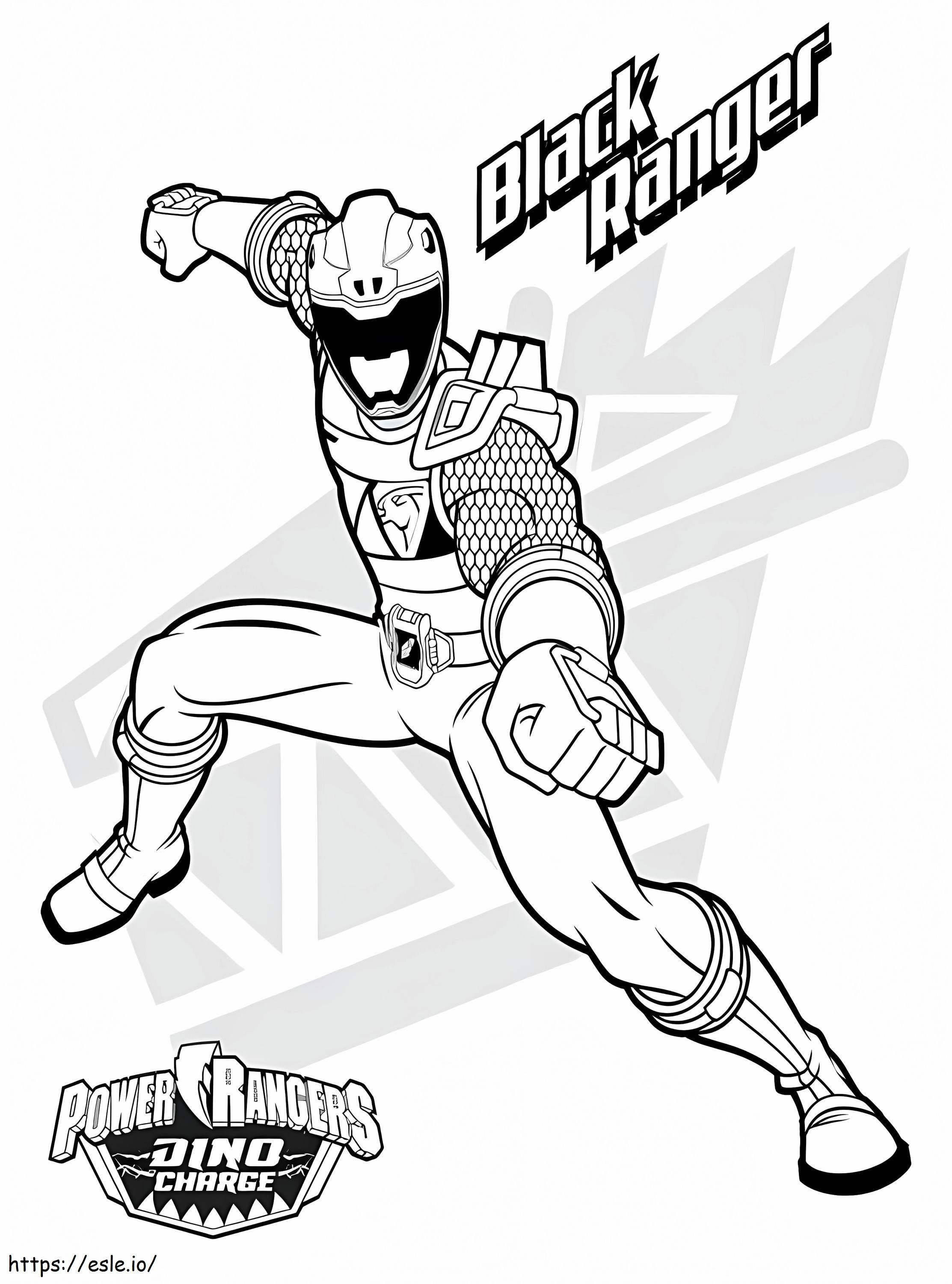 Power Rangers 3 coloring page
