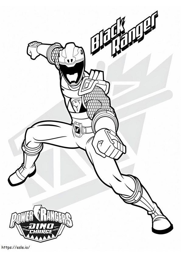 Power Rangers 3 coloring page