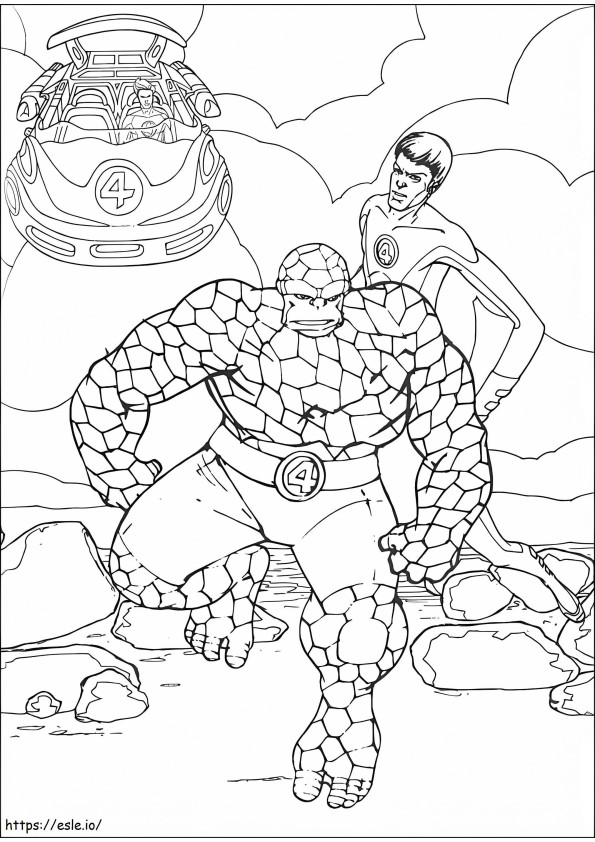 Fantastic Four 9 coloring page