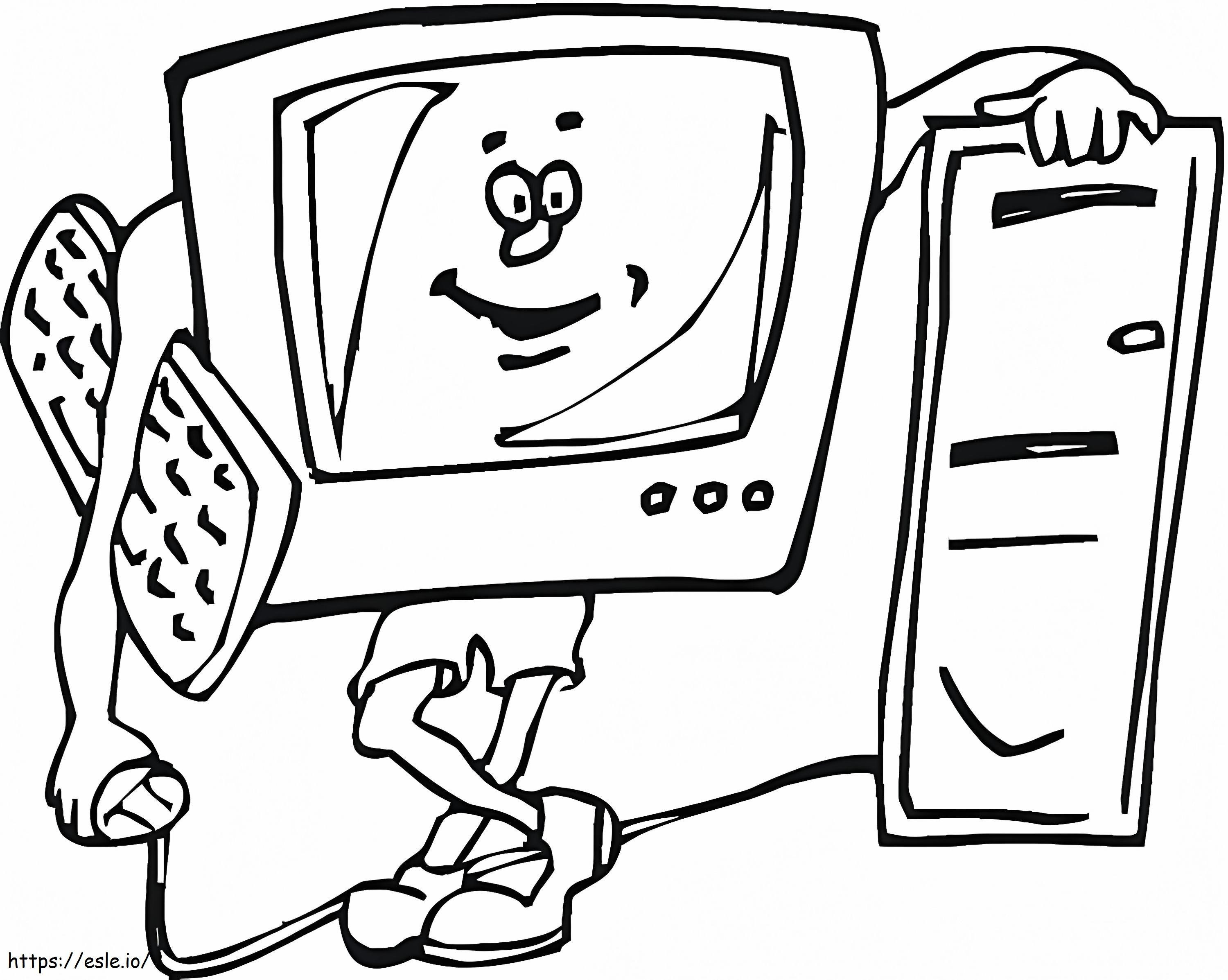 Animated Computer coloring page
