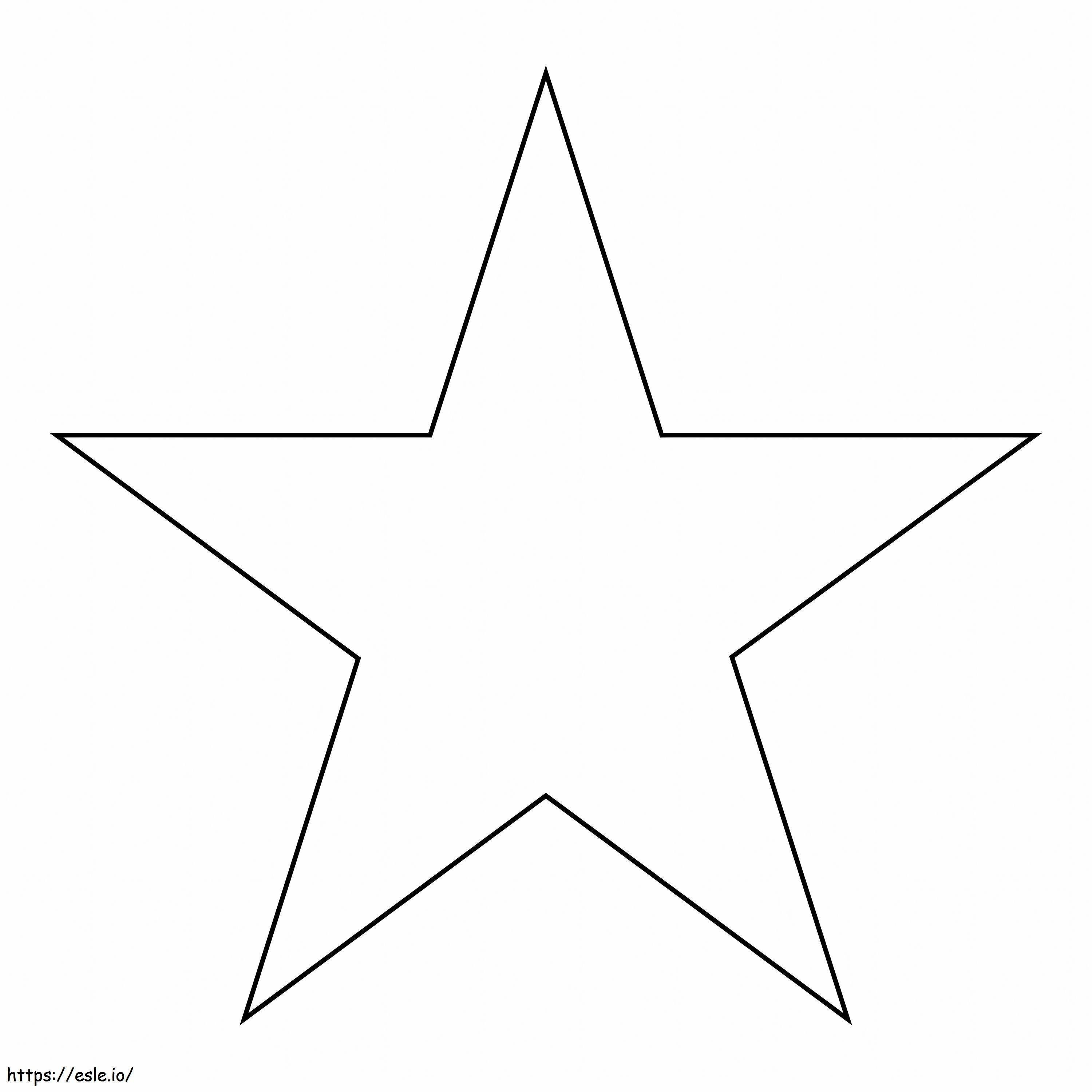 estrela impressionante para colorir