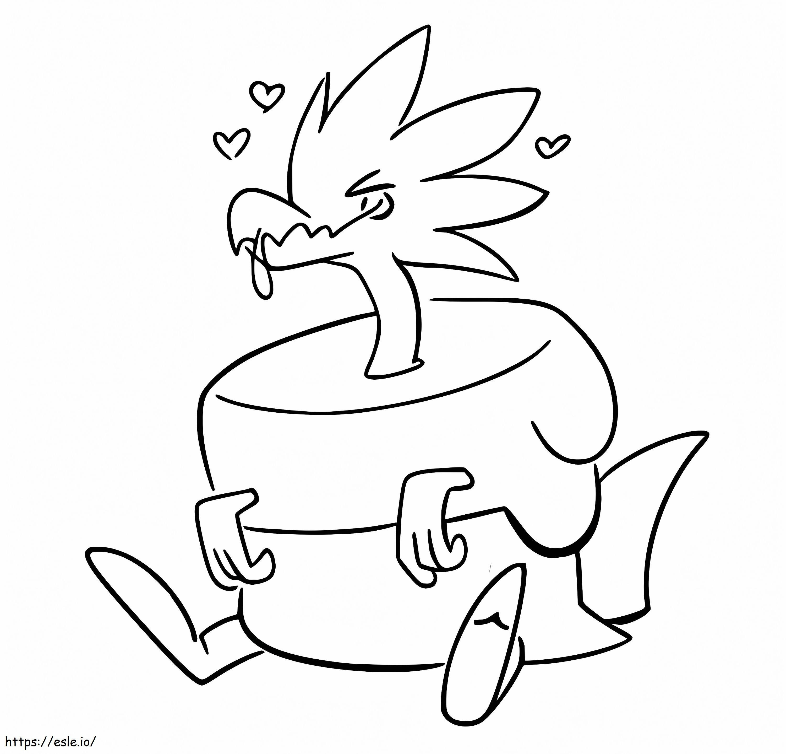 Coloriage Pokémon Arctozolt 2 à imprimer dessin