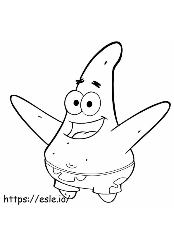 Patrick Star ze Spongeboba kolorowanka