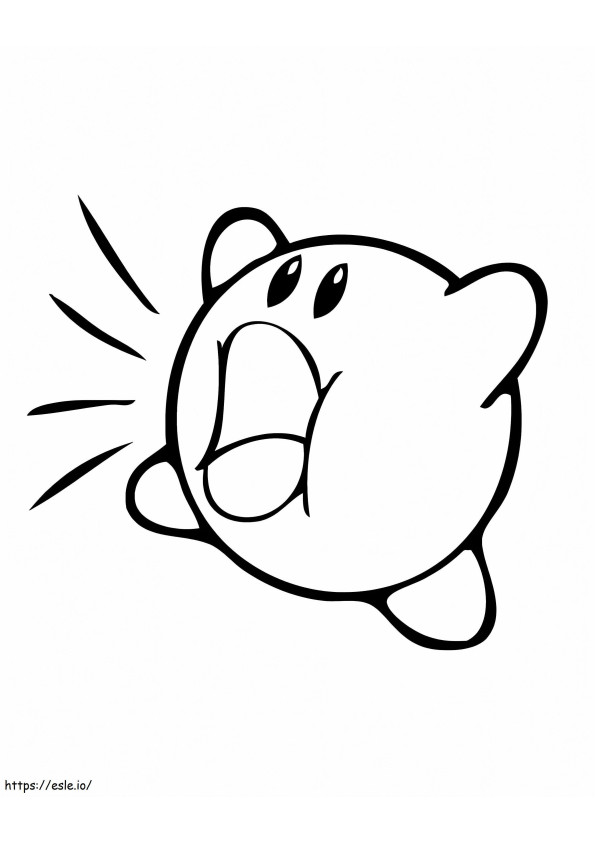 Micul Kirby de colorat