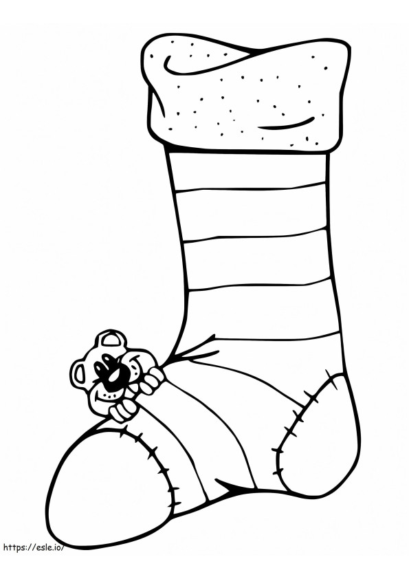 Christmas Stocking 9 coloring page